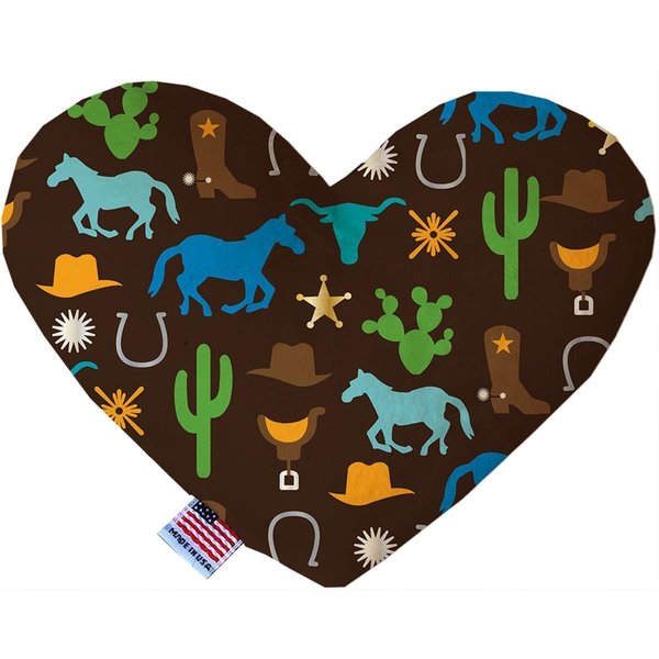 Mirage Pet Products Western Fun Canvas Heart Dog Toy 8 in. 1165-CTYHT8